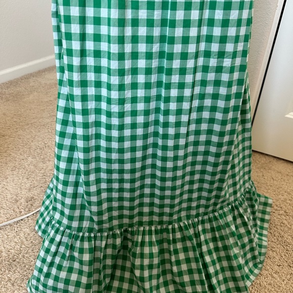 Kate Spade Maxi Green Gingham Dress - Picture 7 of 12